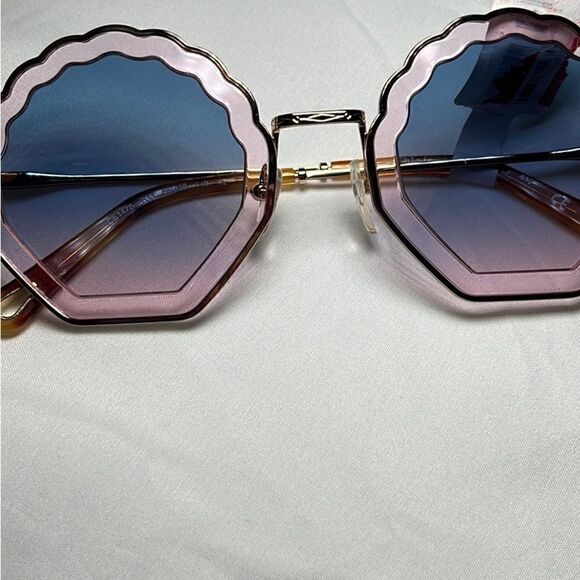 Chloe Tally Scalloped 56mm Sunglasses NWT $420 main image 11